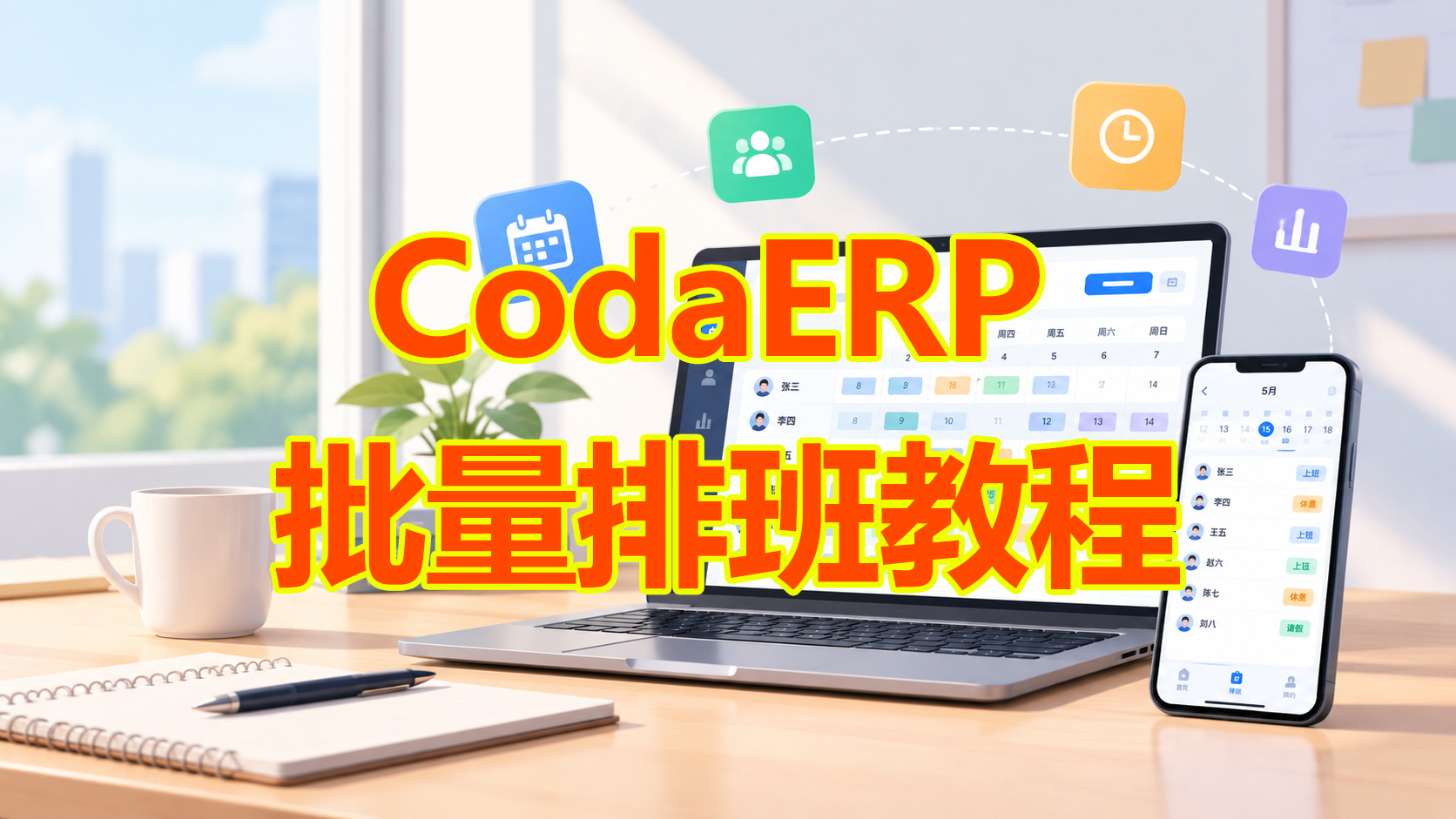 CodaERP 批量排班教程：如何为员工快速安排班次？